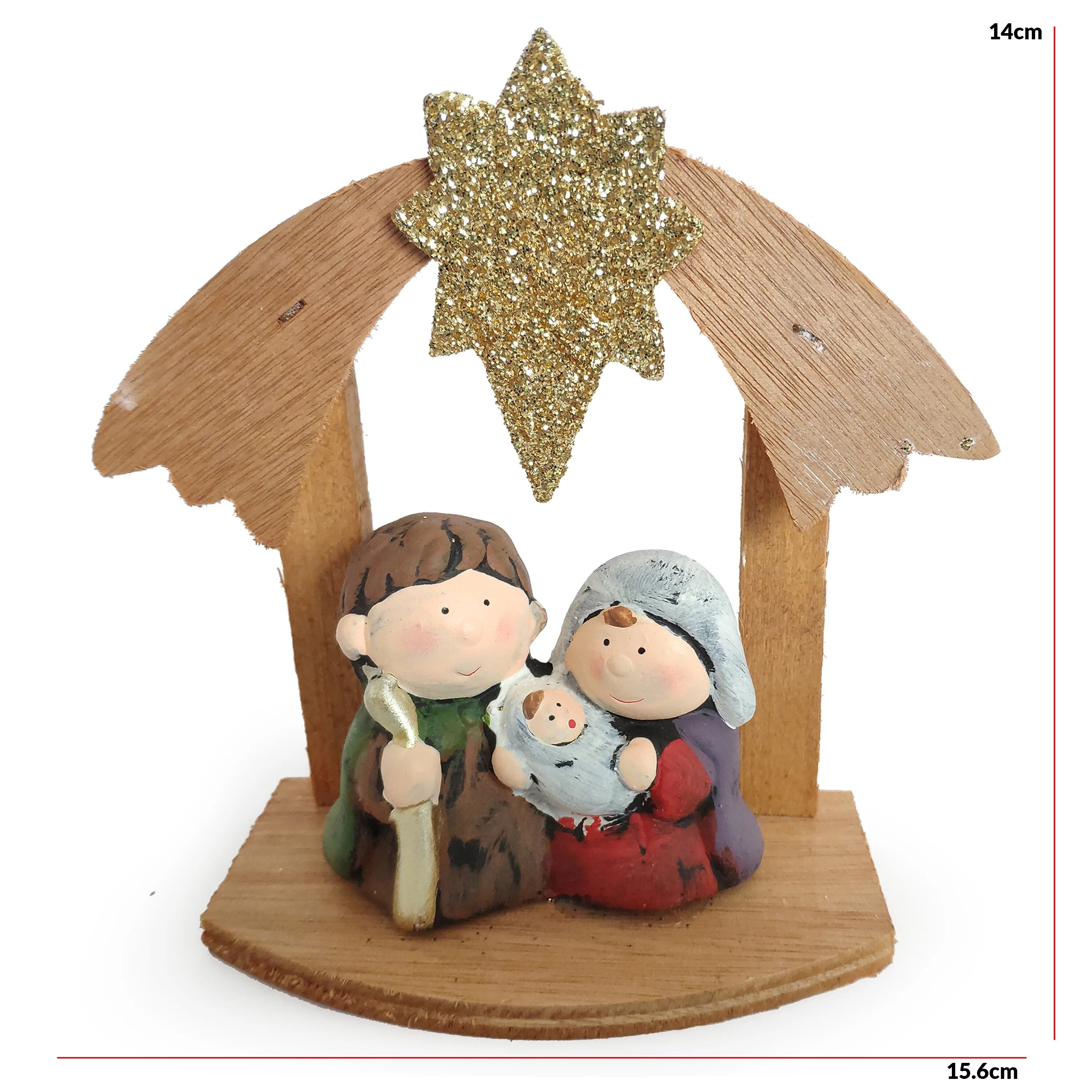 Crafted Nativity Display